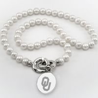 Oklahoma Pearl Necklace with Sterling Silver Charm
