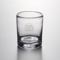 UT Dallas Double Old Fashioned Glass by Simon Pearce