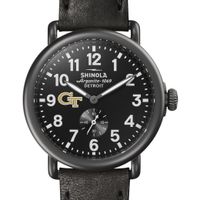 Georgia Tech Shinola Watch, The Runwell 41mm Black Dial