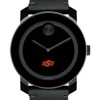 Oklahoma State University Men's Movado BOLD with Leather Strap