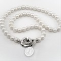 Stanford Pearl Necklace with Sterling Silver Charm - Image 1