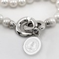 Stanford Pearl Necklace with Sterling Silver Charm - Image 2