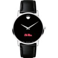 Ole Miss Men's Movado Museum with Leather Strap - Image 2