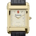 Syracuse Men's Gold Quad with Leather Strap - Image 1