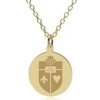 St. John's 14K Gold Pendant & Chain