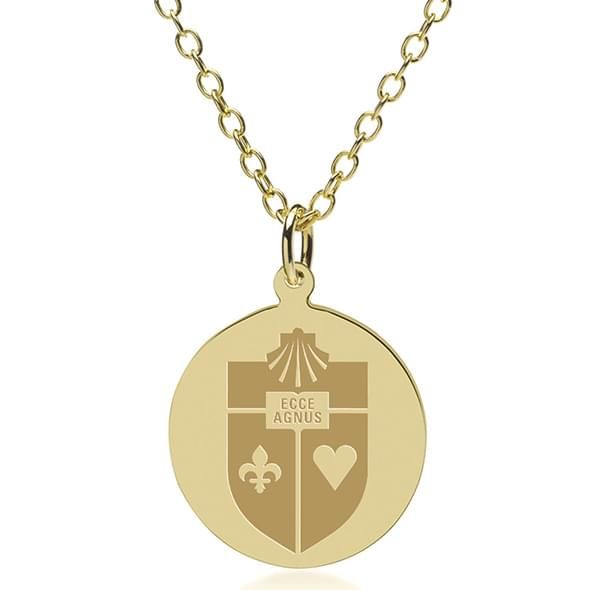 St. John's 14K Gold Pendant & Chain - Image 1