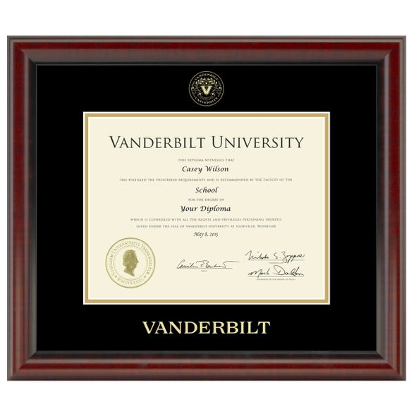 Vanderbilt University Diploma Frame, the Fidelitas - Image 1