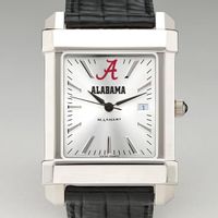 Alabama Men's Collegiate Watch with Leather Strap
