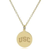USC 18K Gold Pendant & Chain