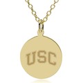 USC 18K Gold Pendant & Chain - Image 2
