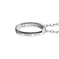 Citadel Monica Rich Kosann "Carpe Diem" Poesy Ring Necklace in Silver - Image 3
