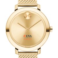 UVA Darden Women's Movado Bold Gold with Mesh Bracelet