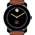 Miami University Men's Movado BOLD with Brown Leather Strap - Image 1