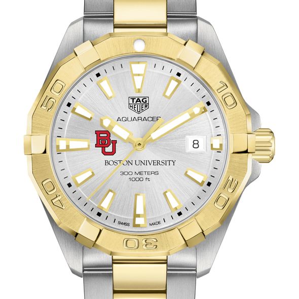 Boston University Men's TAG Heuer Two-Tone Aquaracer