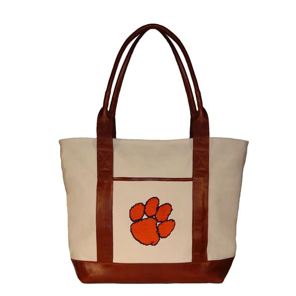 Clemson Needlepoint Tote