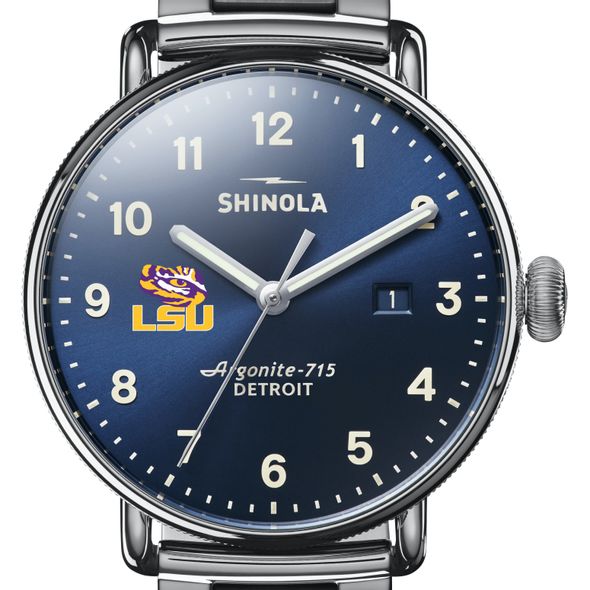 LSU Shinola Watch, The Canfield 43mm Blue Dial - Image 1