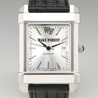 Wake Forest Men's Collegiate Watch with Leather Strap