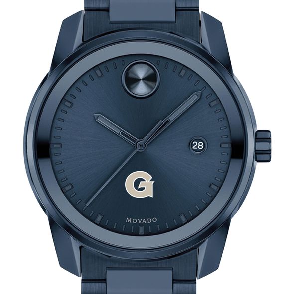 Georgetown University Men's Movado BOLD Blue Ion with Date Window - Image 1