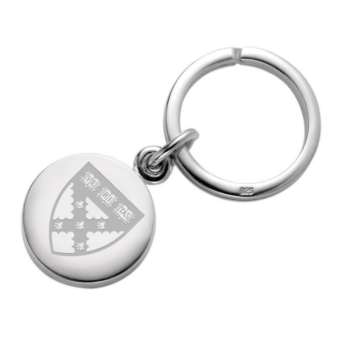 Harvard Business School Sterling Silver Insignia Key Ring at M.LaHart & Co.