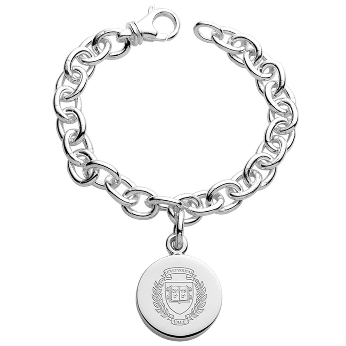 Yale University Sterling Silver Charm Bracelet