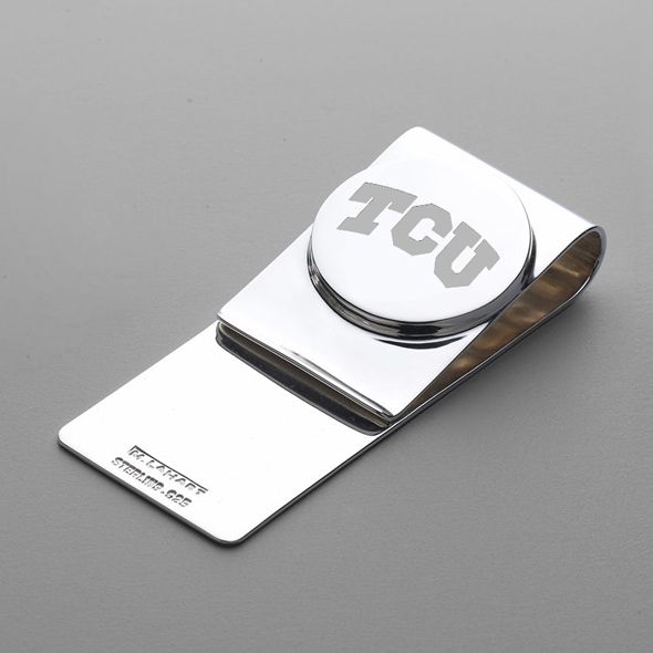 TCU Sterling Silver Money Clip - Image 1