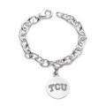 TCU Sterling Silver Charm Bracelet - Image 1