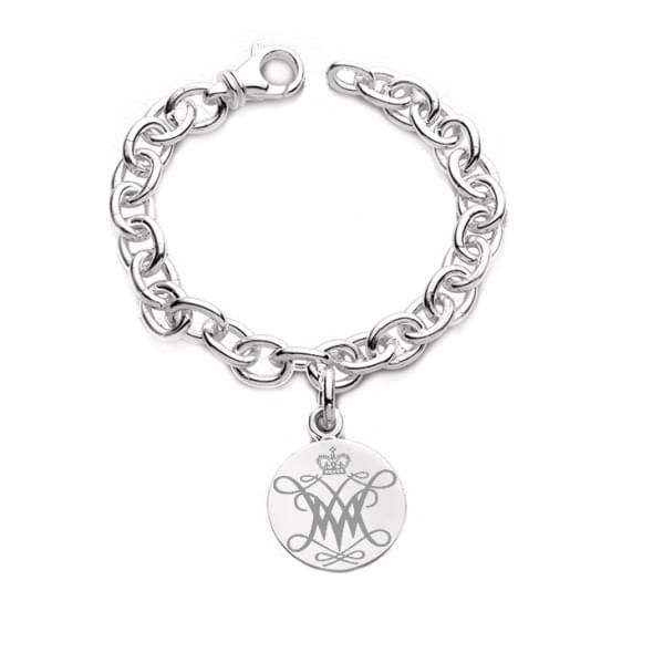 William & Mary Sterling Silver Charm Bracelet - Image 1