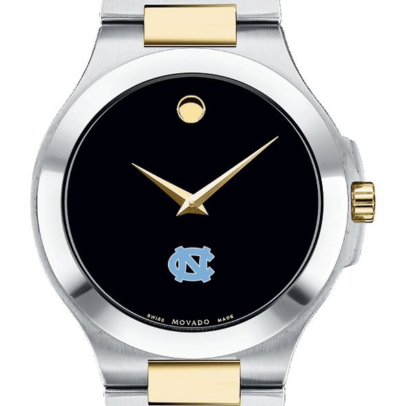 UNC Men's Movado Collection Two-Tone Watch with Black Dial - Image 1