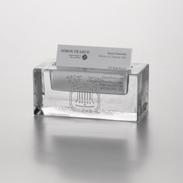 College of Charleston Glass Business Cardholder by Simon Pearce