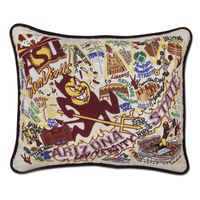 ASU Embroidered Pillow