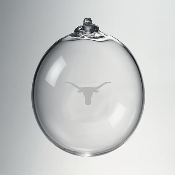 Texas Longhorns Glass Ornament by Simon Pearce - Image 1