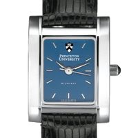 Princeton Women's Blue Quad Watch with Leather Strap