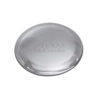 Texas McCombs Glass Dome Paperweight by Simon Pearce