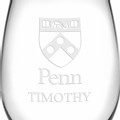 Penn Stemless Wine Glasses Made in the USA - Set of 4 - Image 3