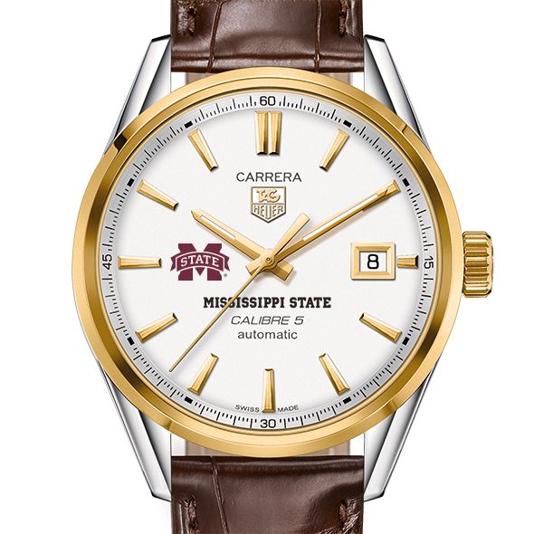 Mississippi State Men's TAG Heuer Two-Tone Carrera with Strap
