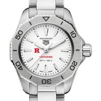 Rutgers Women's TAG Heuer Steel Aquaracer with Silver Dial