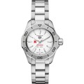 Rutgers Women's TAG Heuer Steel Aquaracer with Silver Dial - Image 2