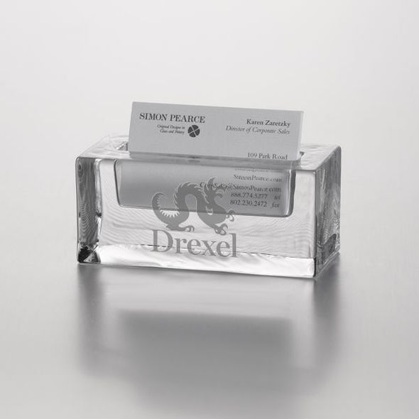Drexel Glass Business Cardholder by Simon Pearce - Image 1