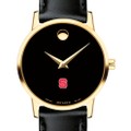 NC State Women's Movado Gold Museum Classic Leather - Image 1