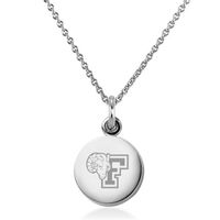 Fordham Necklace with Charm in Sterling Silver