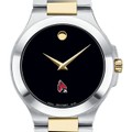 Ball State Men's Movado Collection Two-Tone Watch with Black Dial - Image 1