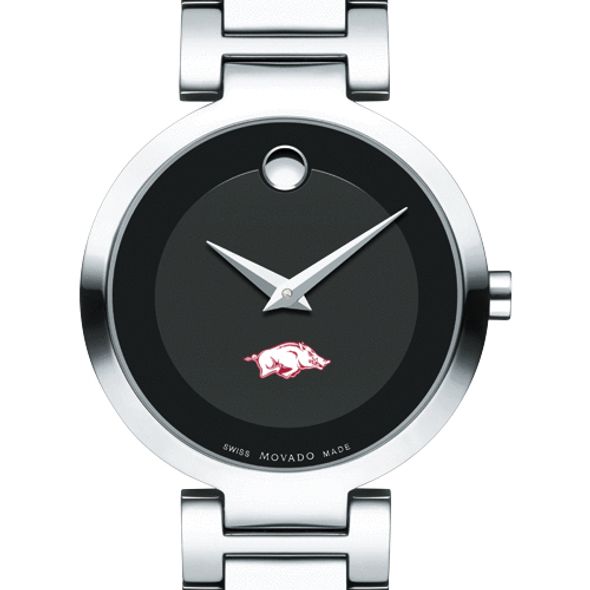 University of Arkansas Women's Movado Museum with Steel Bracelet