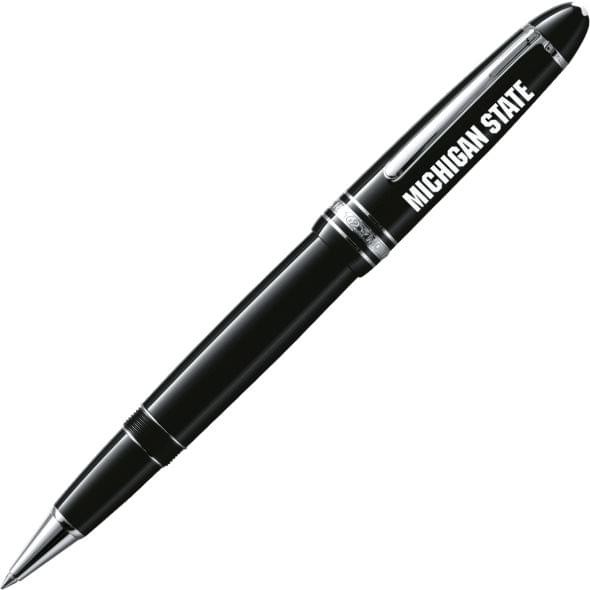 Michigan State University Montblanc Meisterstück LeGrand Rollerball Pen in Platinum