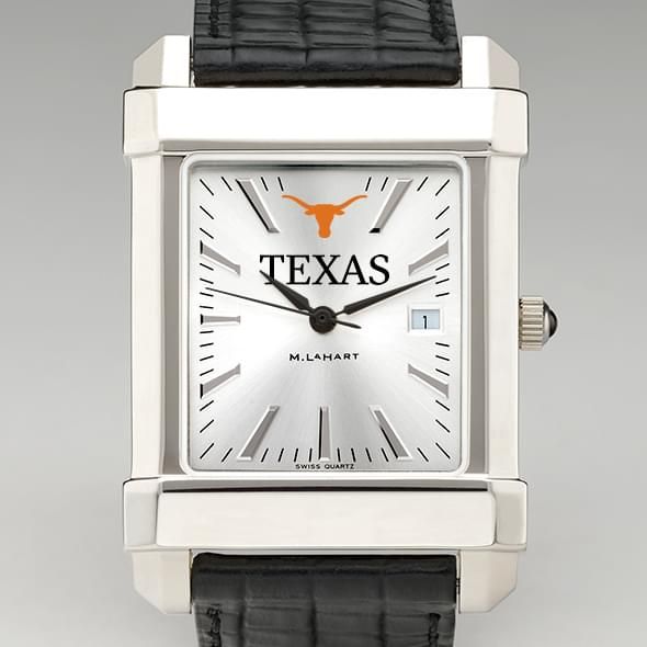 Texas Longhorns Men's Collegiate Watch with Leather Strap - Image 1