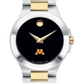 Minnesota Women's Movado Collection Two-Tone Watch with Black Dial - Image 1