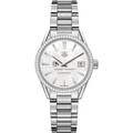 click to view Gonzaga Women's TAG Heuer Steel Carrera with MOP Dial & Diamond Bezel - Image 2