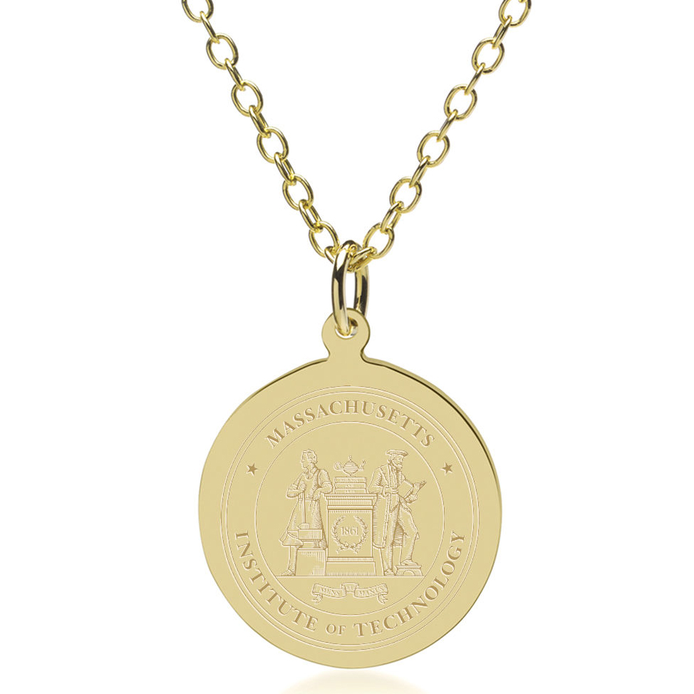 MIT 14K Gold Pendant & Chain