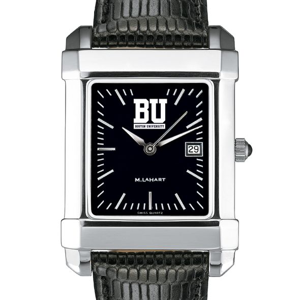 Boston University Men's Black Quad with Leather - Image 1