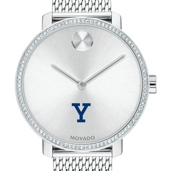 Yale Women's Movado Bold with Crystal Bezel & Mesh Bracelet
