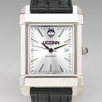 UConn Men's Collegiate Watch with Leather Strap